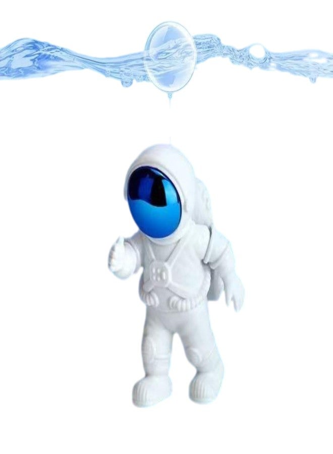 WinldMonmo 1 Pack Blue-White Floating Aquarium Decorations - Cute Astronaut Figurines for Fish Tanks, Safe Resin Underwater Ornaments for Freshwater/Saltwater, Home/ Office Aquascaping Fish Tank Accessories - Image 1